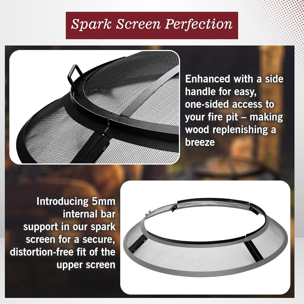 40 Inch Round Heavy Duty Fire Pit Screen E6381