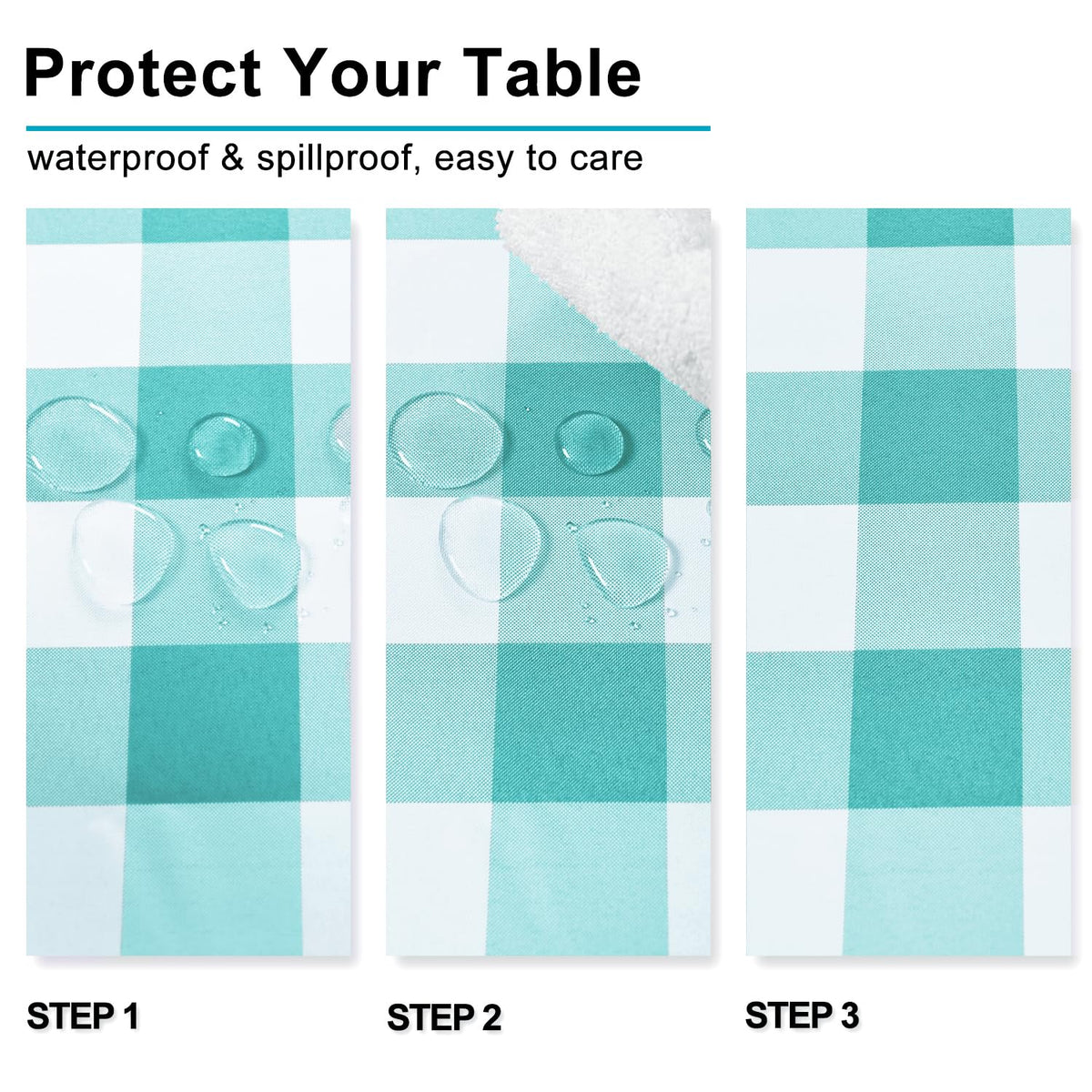 Square Checkered Tablecloth 30 x 30 Inch H572674