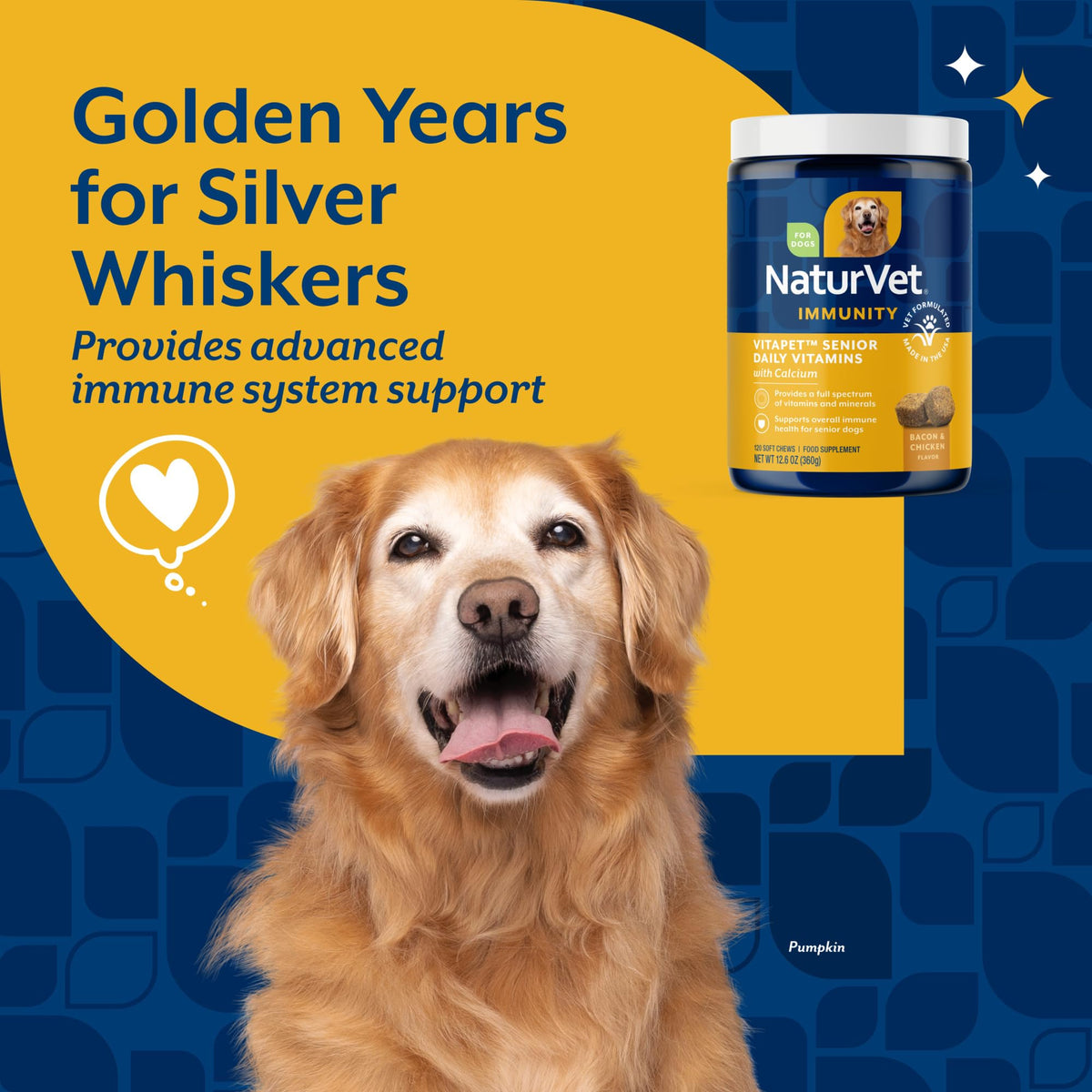 Senior Daily Vitamin Dog Supplements 120 Ct L184313