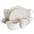 Round Stoneware 16 Piece Dish Set N752