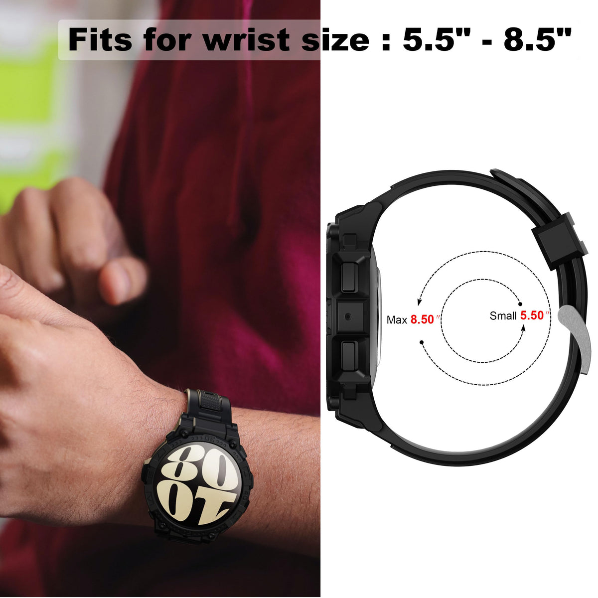 Samsung Galaxy Watch 6 Band 44mm 40mm with Case C4277