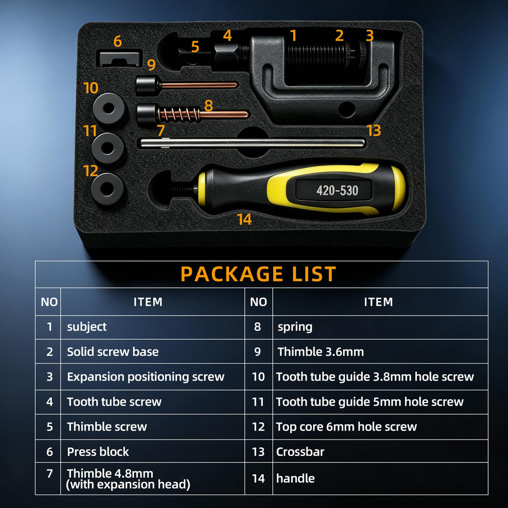 Chain Breaker and Riveting Tool Kit G4969