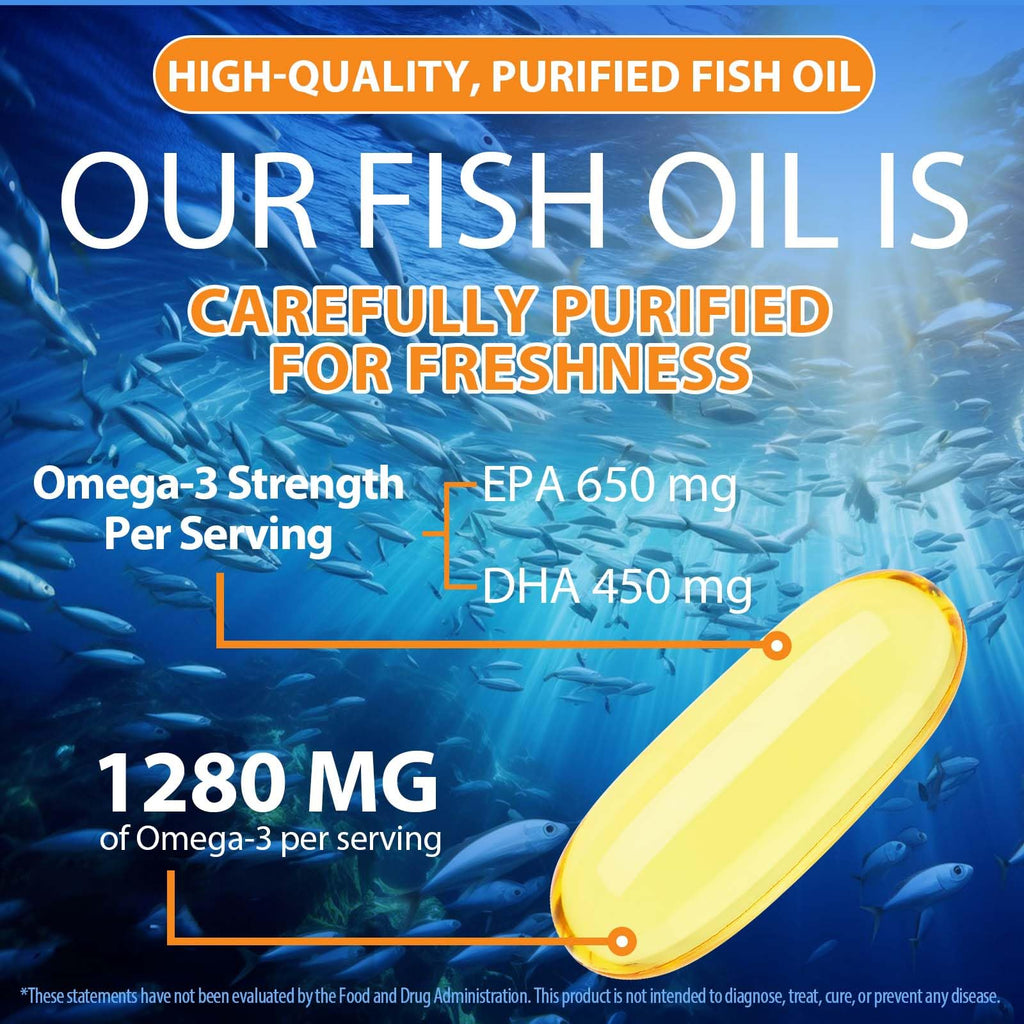 Fish Oil Omega 3 Softgels 120 Softgels W892611