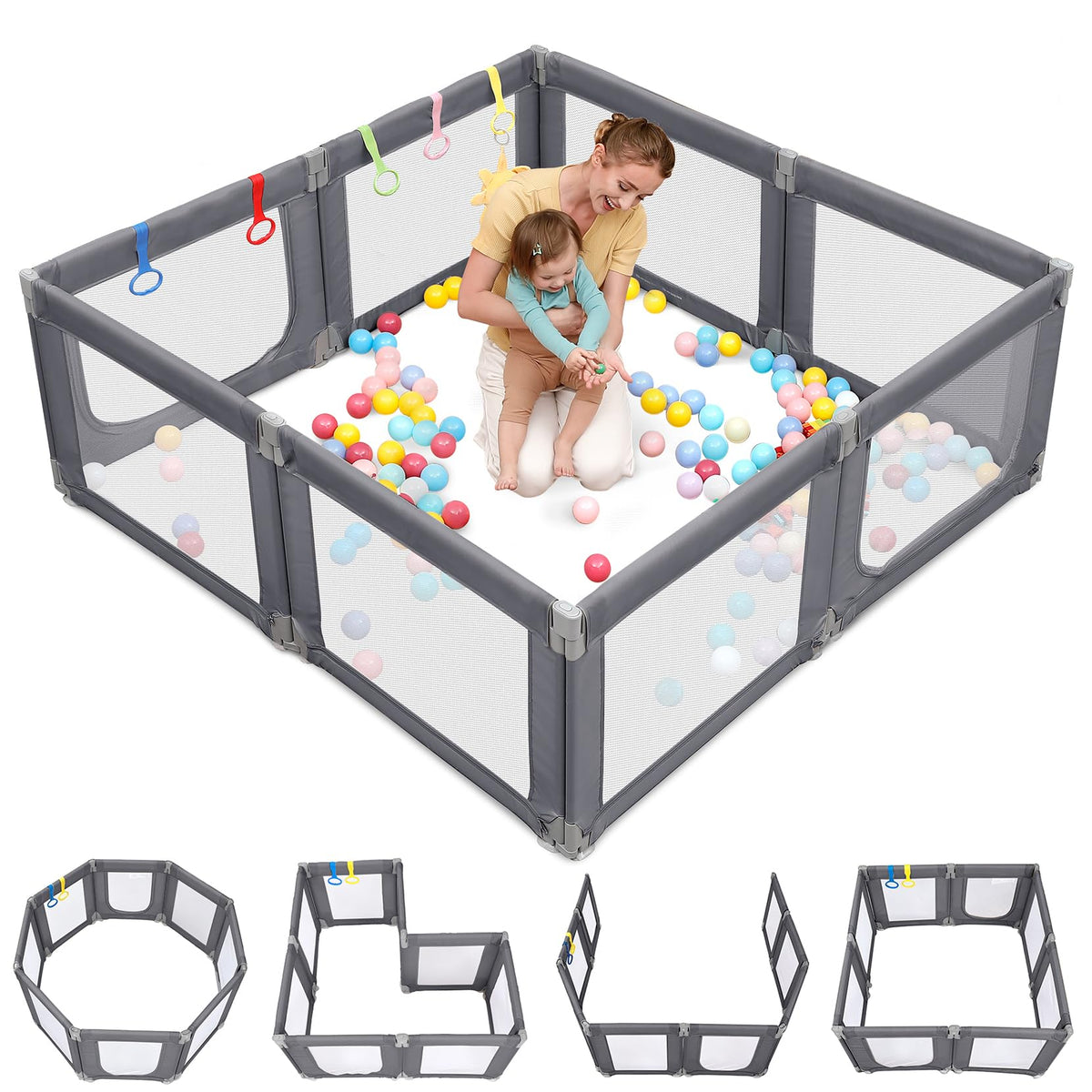 Grey Baby Playpen V559517
