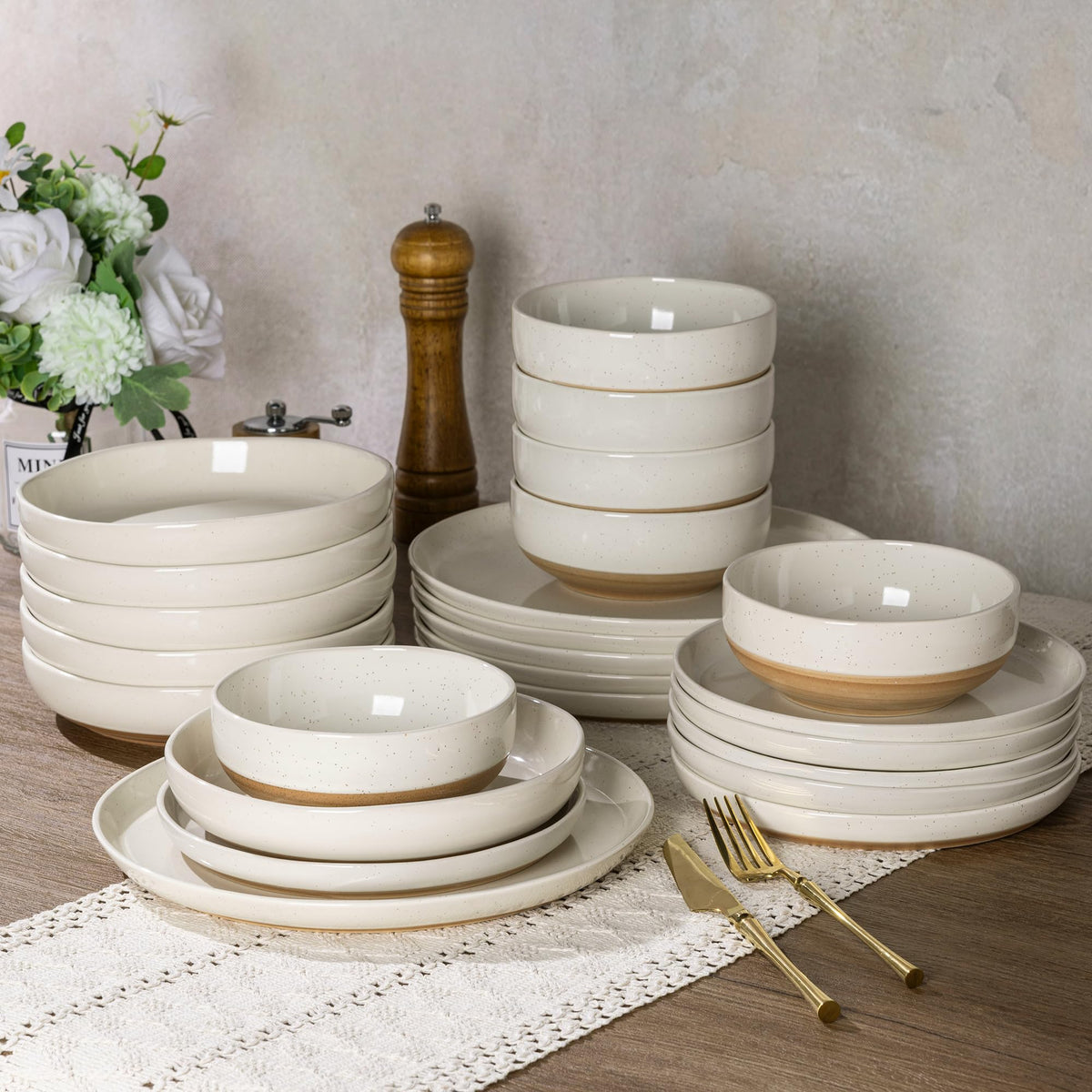 8.75'' Ceramic Stoneware Bowls Set of 4 U393412