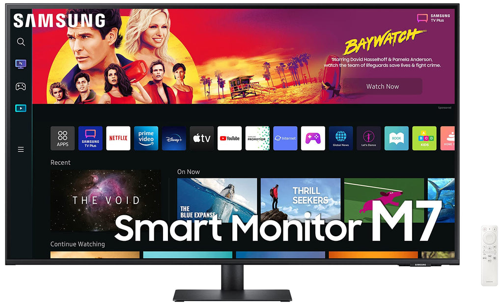 43" 4K UHD Smart Monitor & Streaming TV, Black Y13455