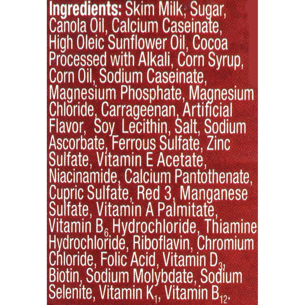 Chocolate Nutritional Beverage 12 Fluid Ounce Can Q83466