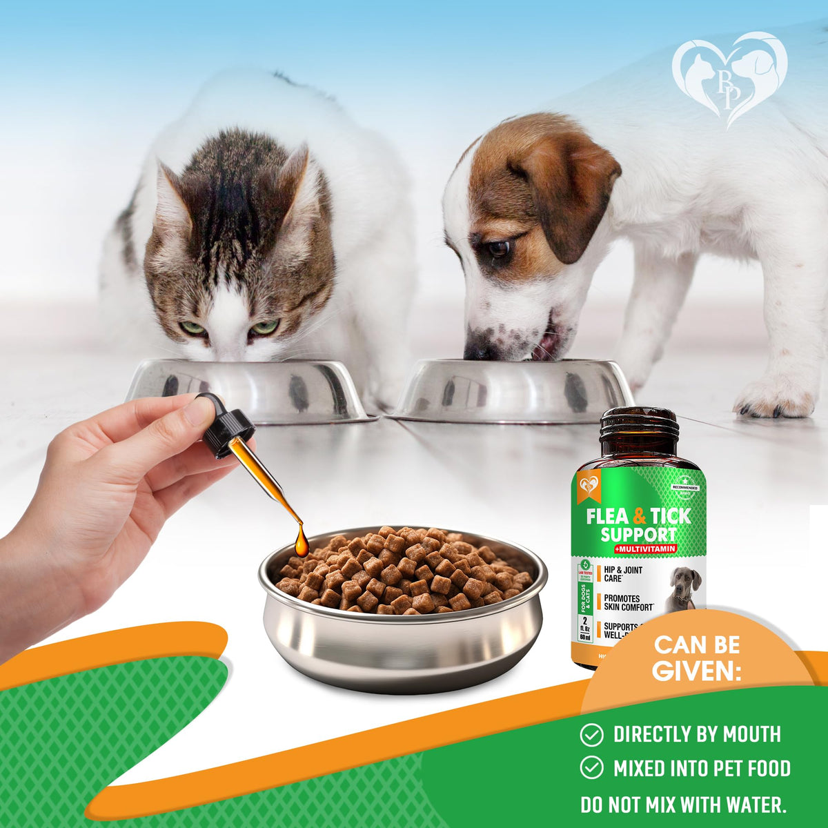 Natural Flea & Tick Prevention Drops for Dogs and Cats G584