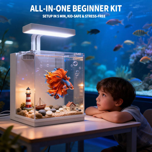 2 Gallon Aquarium Kit with Filtration & LED Light X87864
