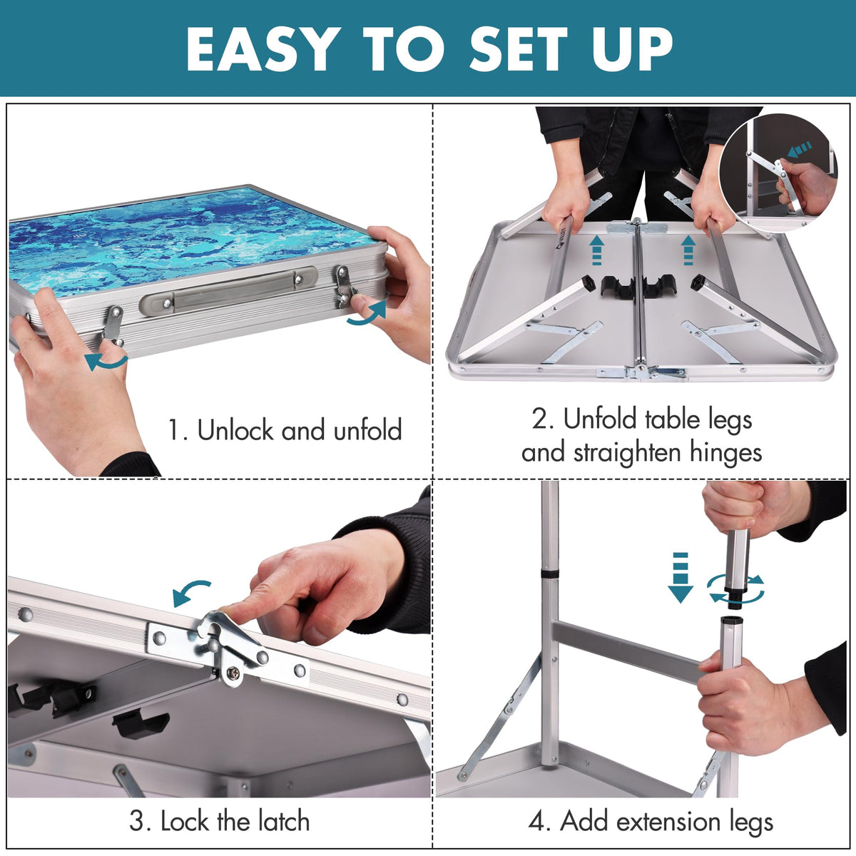 Folding Camping Table 2FT W180485