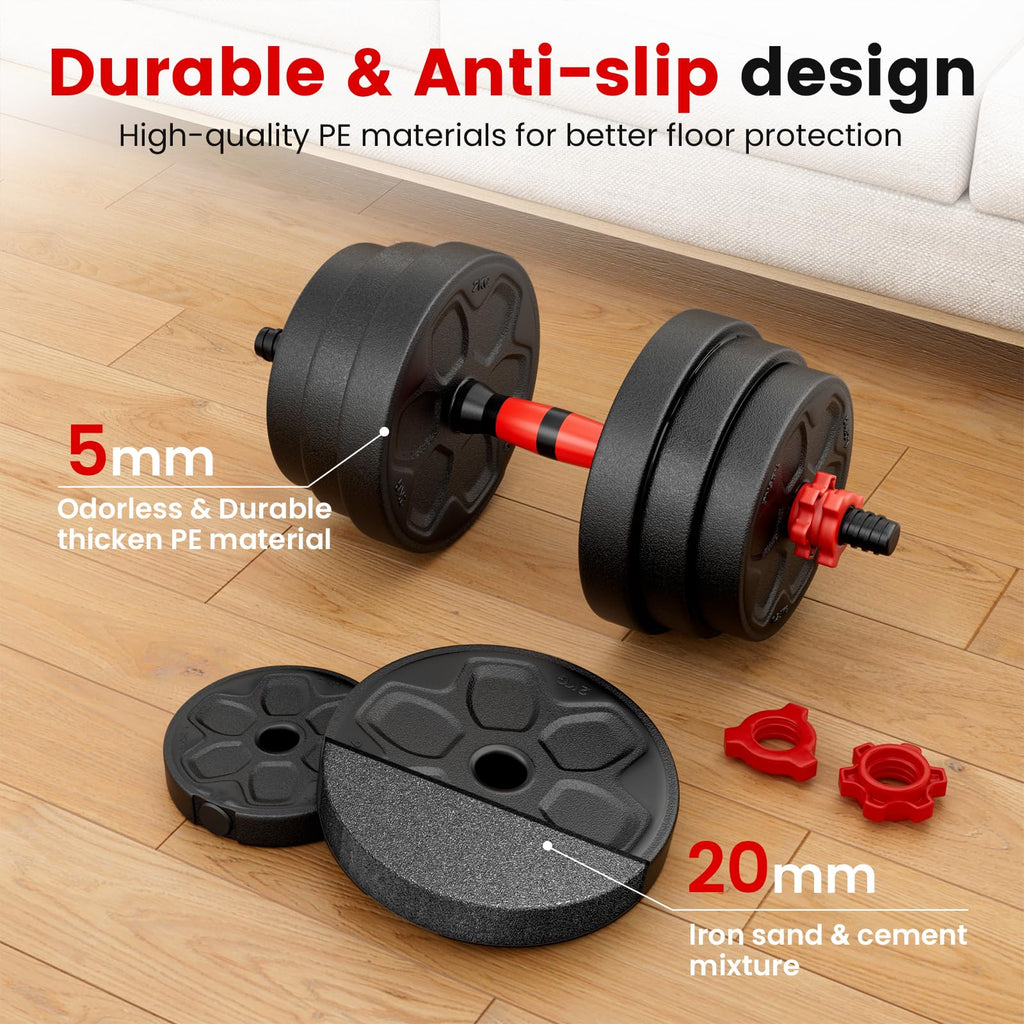 Adjustable 5-in-1 Dumbbell Set with Connector O3687