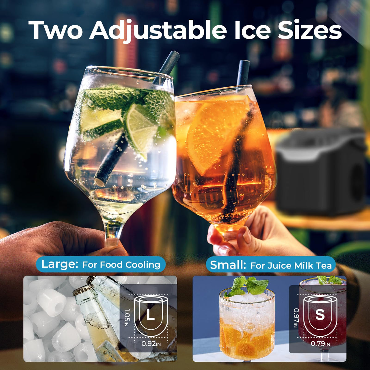 Countertop Ice Maker Machine 26Lbs/Day J56631
