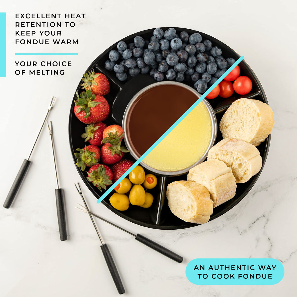 Electric Fondue Pot Set with Temperature Control O541130