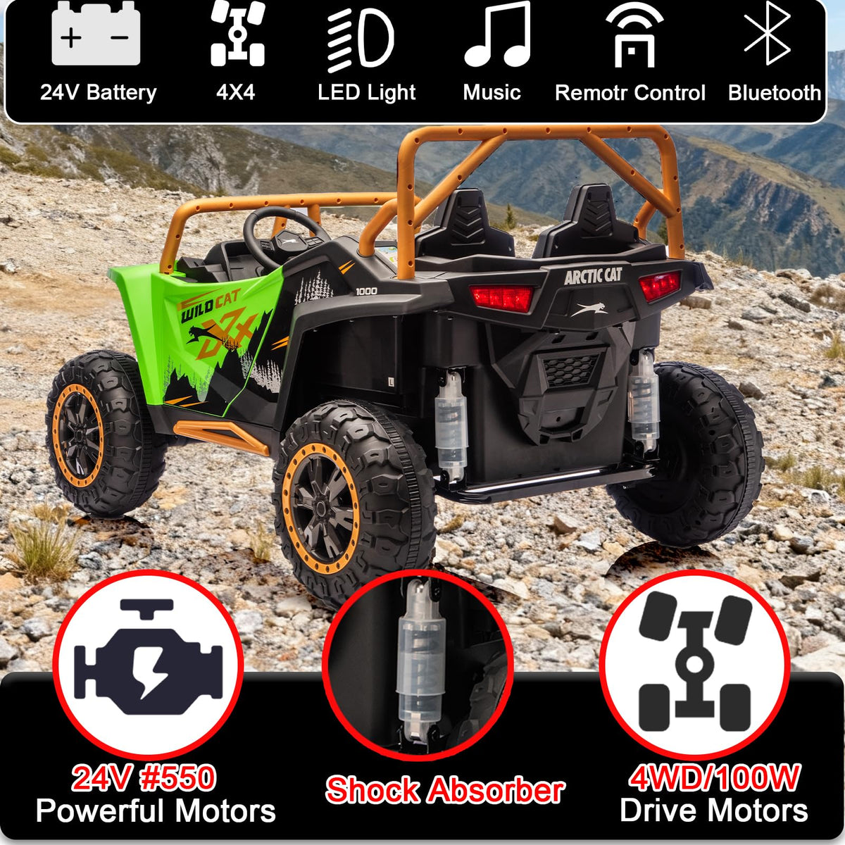 24V 2-Seater 4WD Kids Electric Ride On UTV L6322