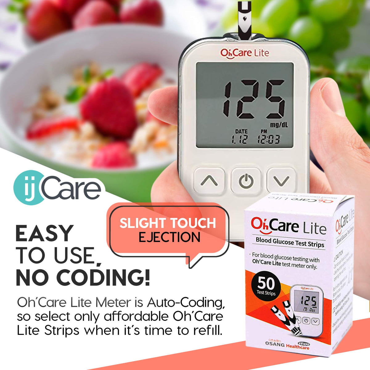 Blood Sugar Testing Monitor with 150 Glucose Test Strips and 200 Lancets T549