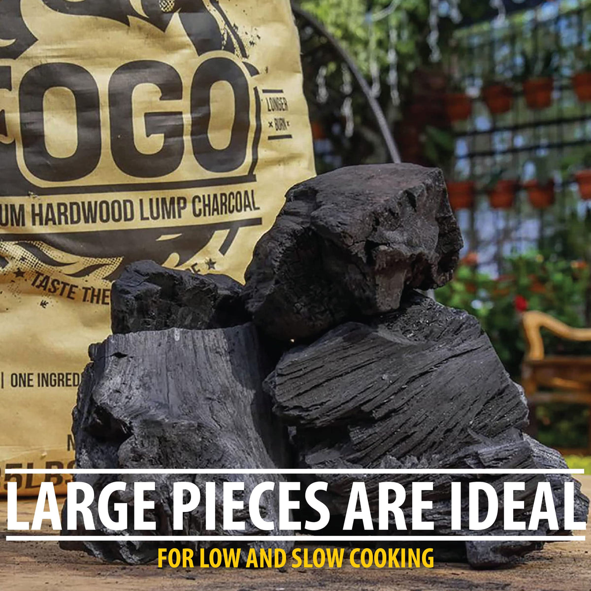 Hardwood Lump Charcoal 35 Pound Bag 2-Pack E1010