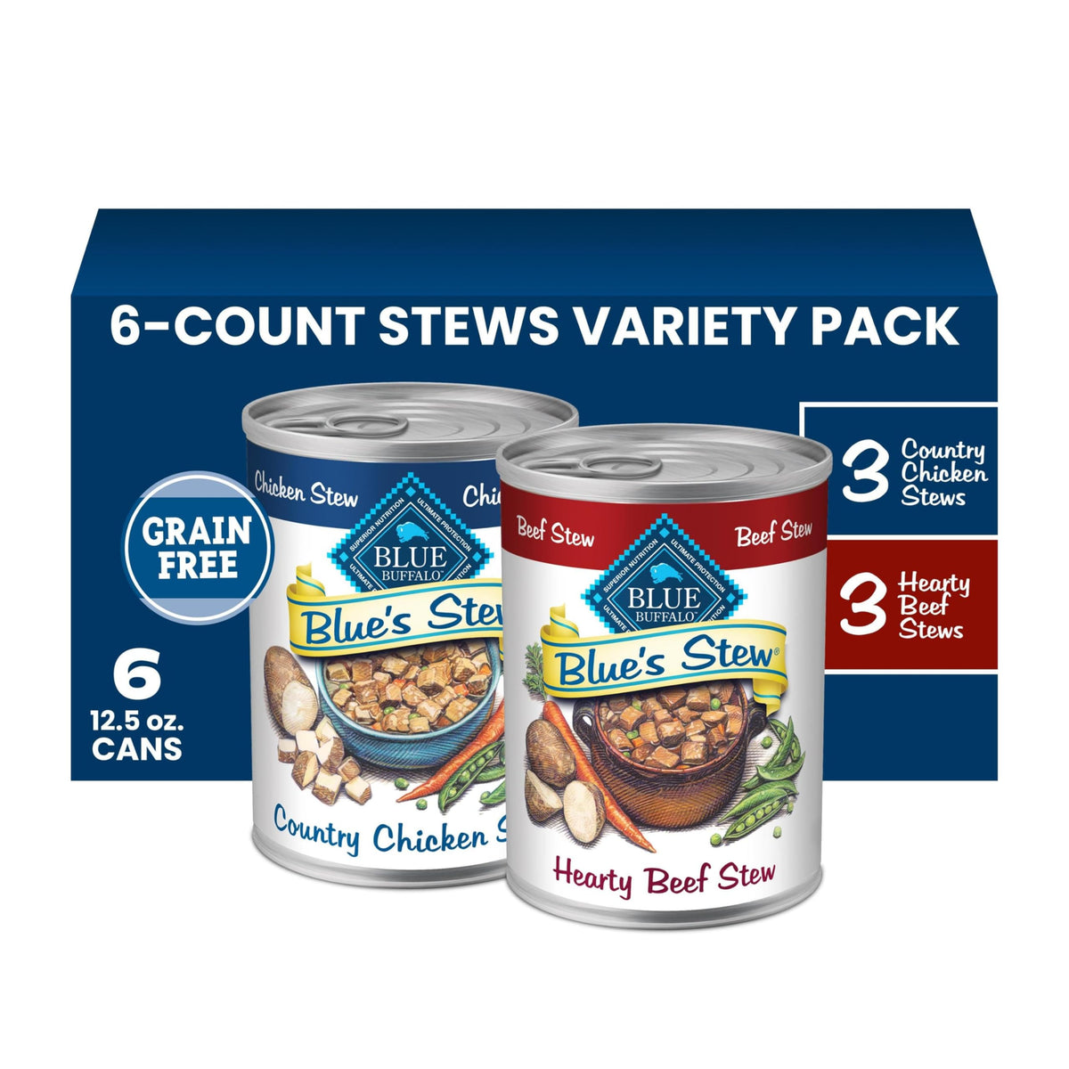 Wet Dog Food 12.5 oz 6 ct E27547