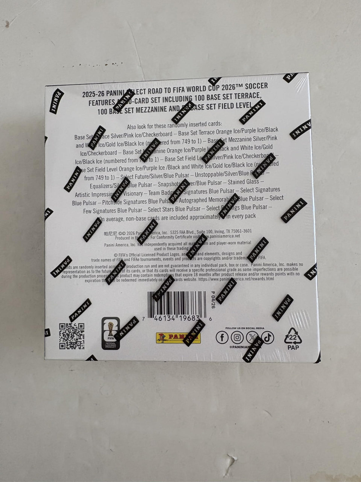 2026 Panini Select FIFA World Cup Soccer Trading Cards Mega Box J997635