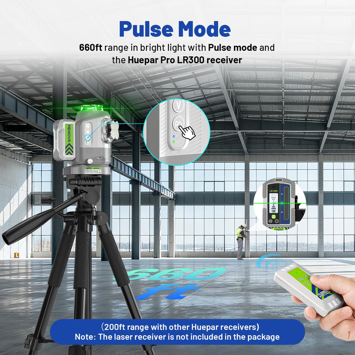 360 Self Leveling Green Laser Level with Remote Control K2482
