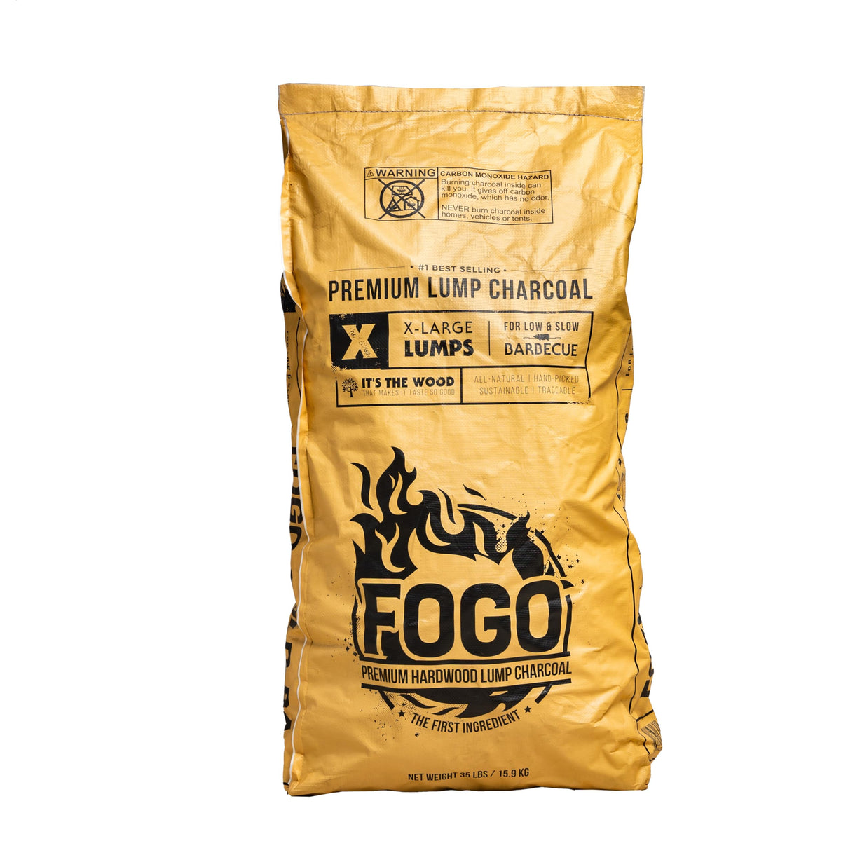 Hardwood Lump Charcoal 35 Pound Bag 2-Pack E1010