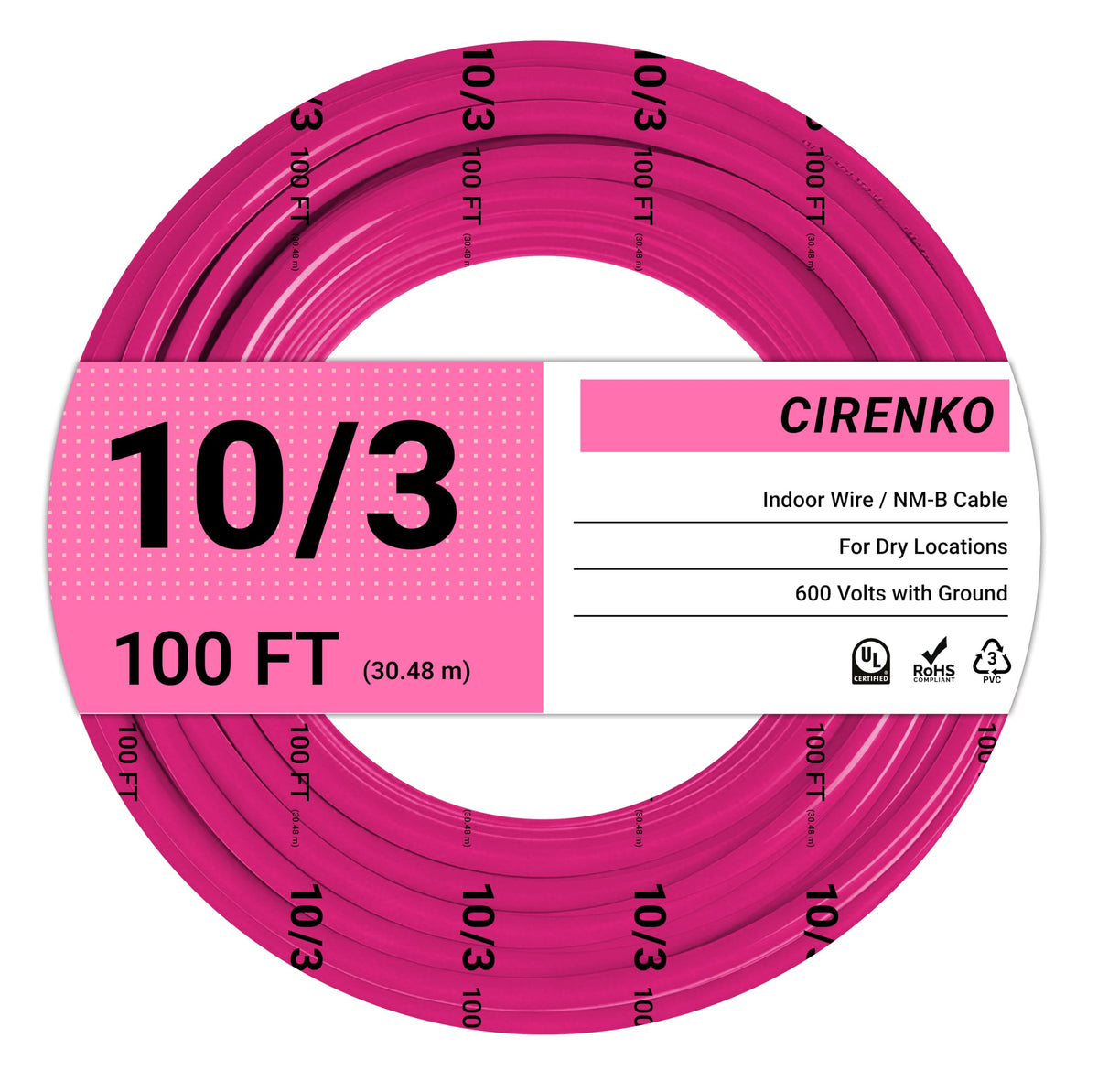 10 Gauge Indoor Wire with Ground Z332216