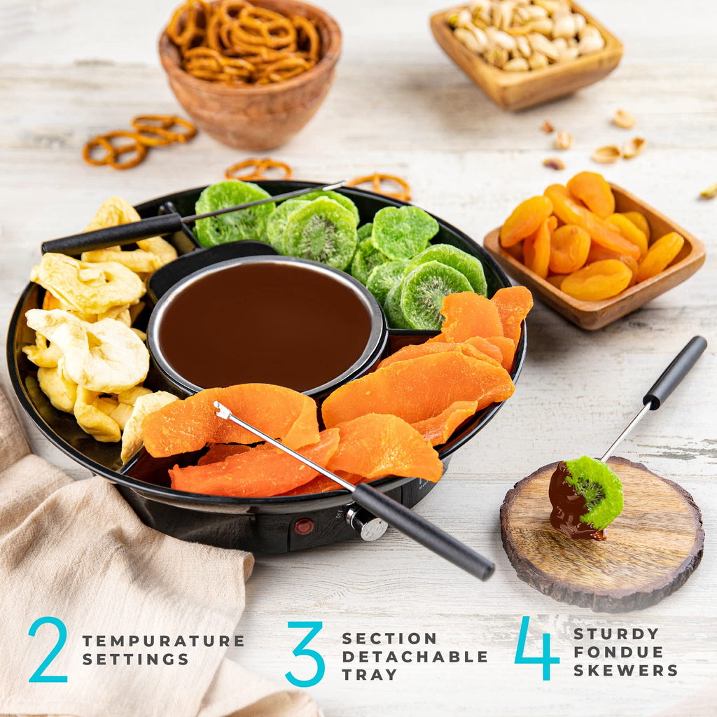 Electric Fondue Pot Set with Temperature Control O541130