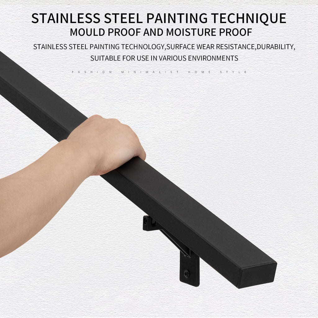Matte Black Handrails Kit for Stairs M182