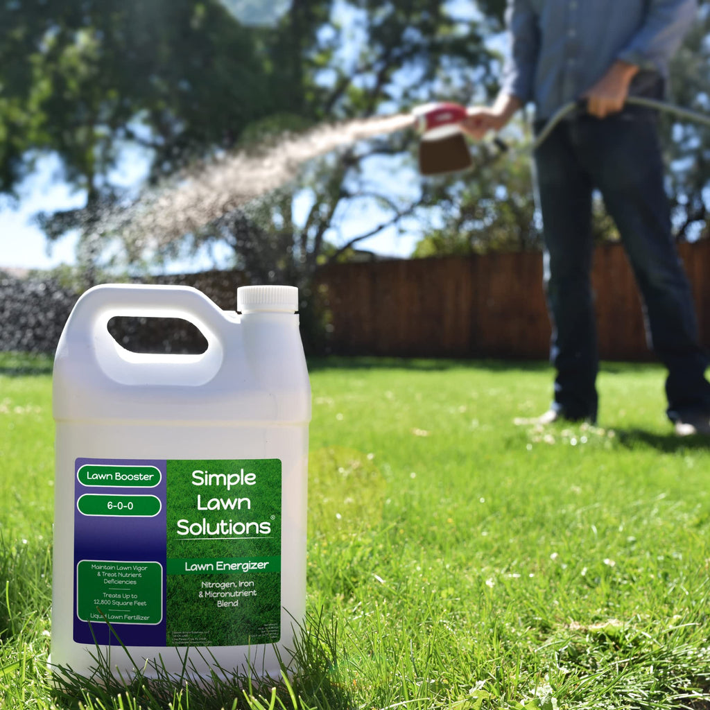 Commercial Grade Liquid Grass Fertilizer with Nitrogen, Iron, Micronutrients 1 Gallon O81237