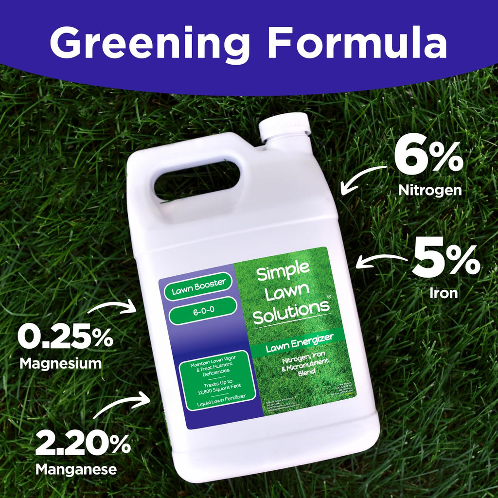 Commercial Grade Liquid Grass Fertilizer with Nitrogen, Iron, Micronutrients 1 Gallon O81237