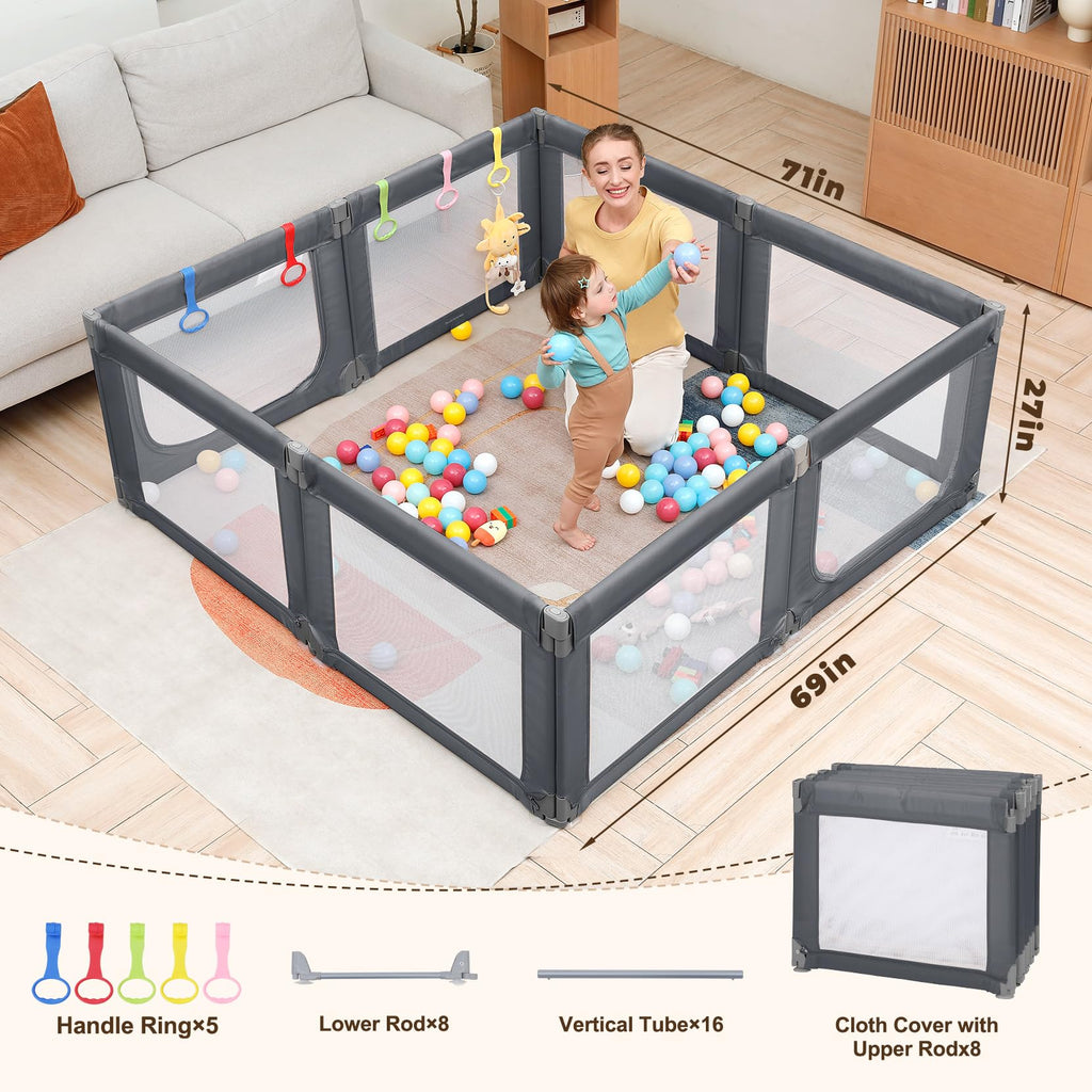 Grey Baby Playpen V559517