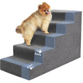 23”H Grey 5 Steps Non-Slip Foam Pet Stairs L571