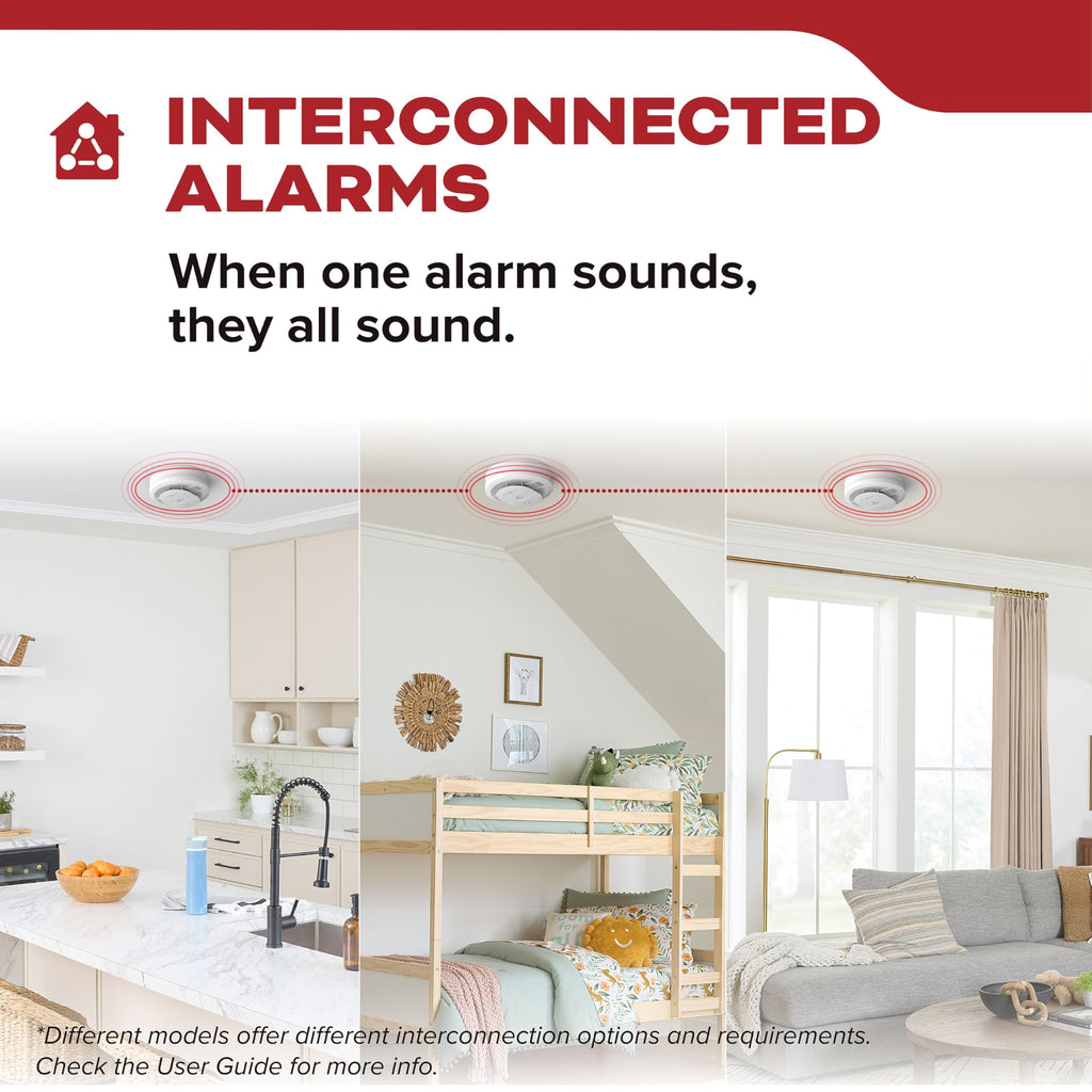 Smoke Detector, Hardwired with AA Battery Backup, 3 Pack X813831