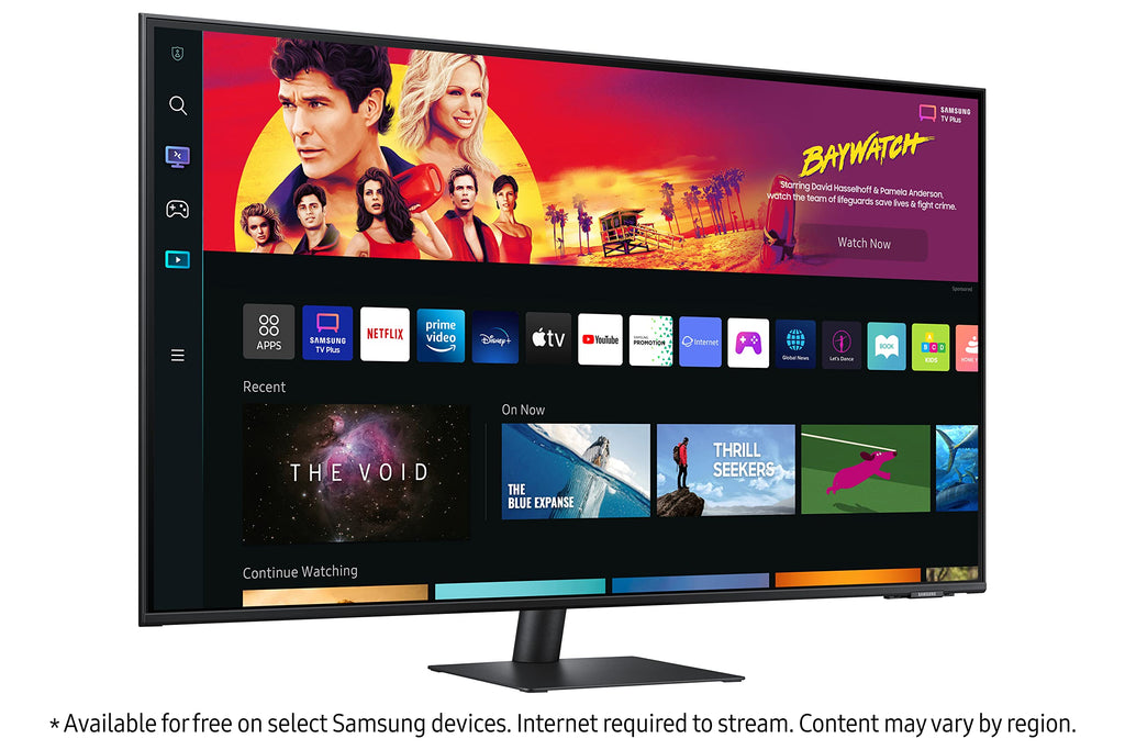 43" 4K UHD Smart Monitor & Streaming TV, Black Y13455