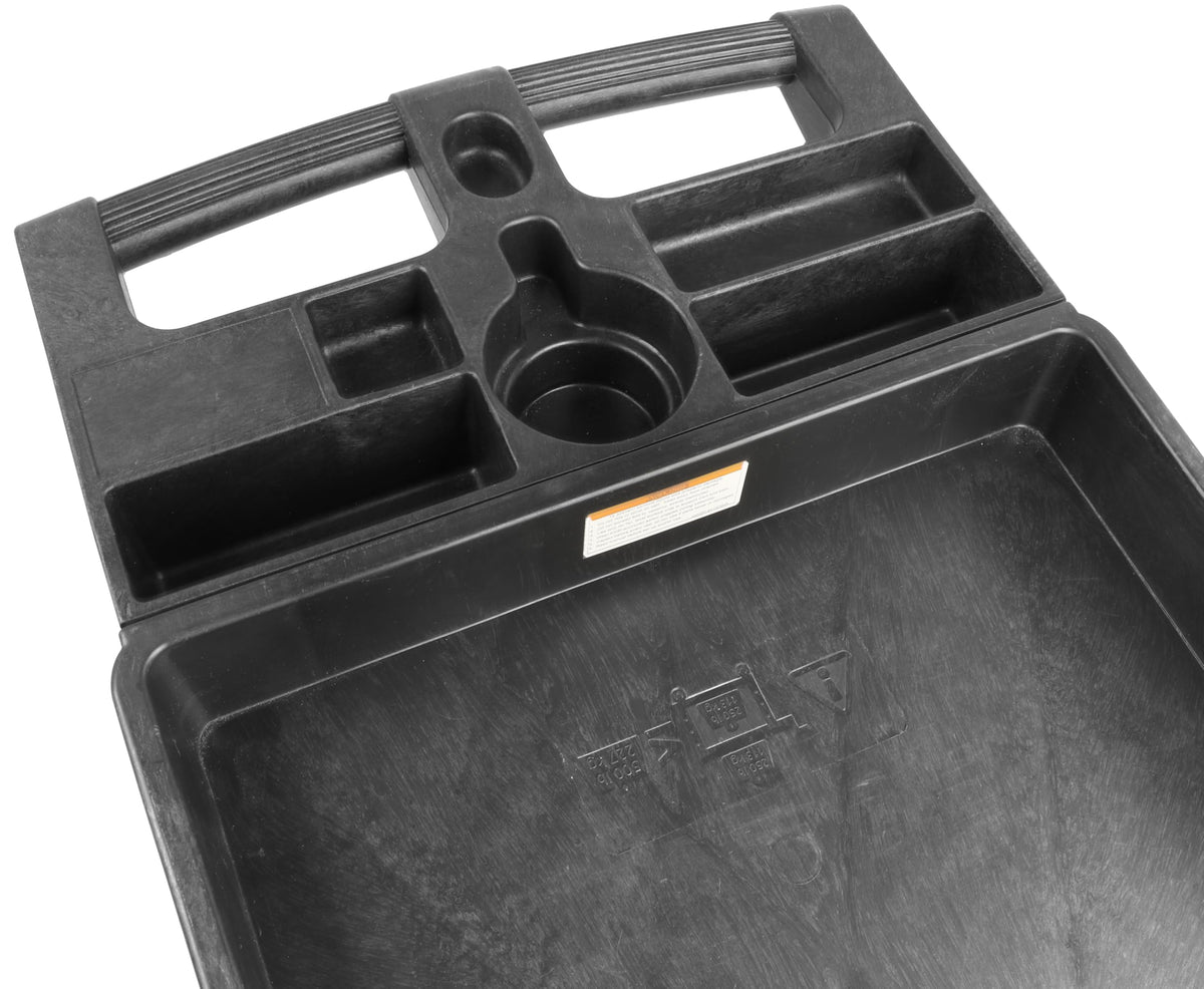 Heavy Duty 2-Shelf Polypropylene Utility Cart 500 lb Capacity H986