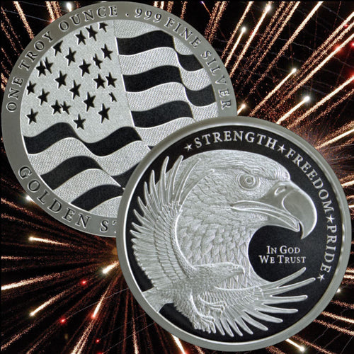 1 Troy Oz .999 Fine Silver Round Q54966