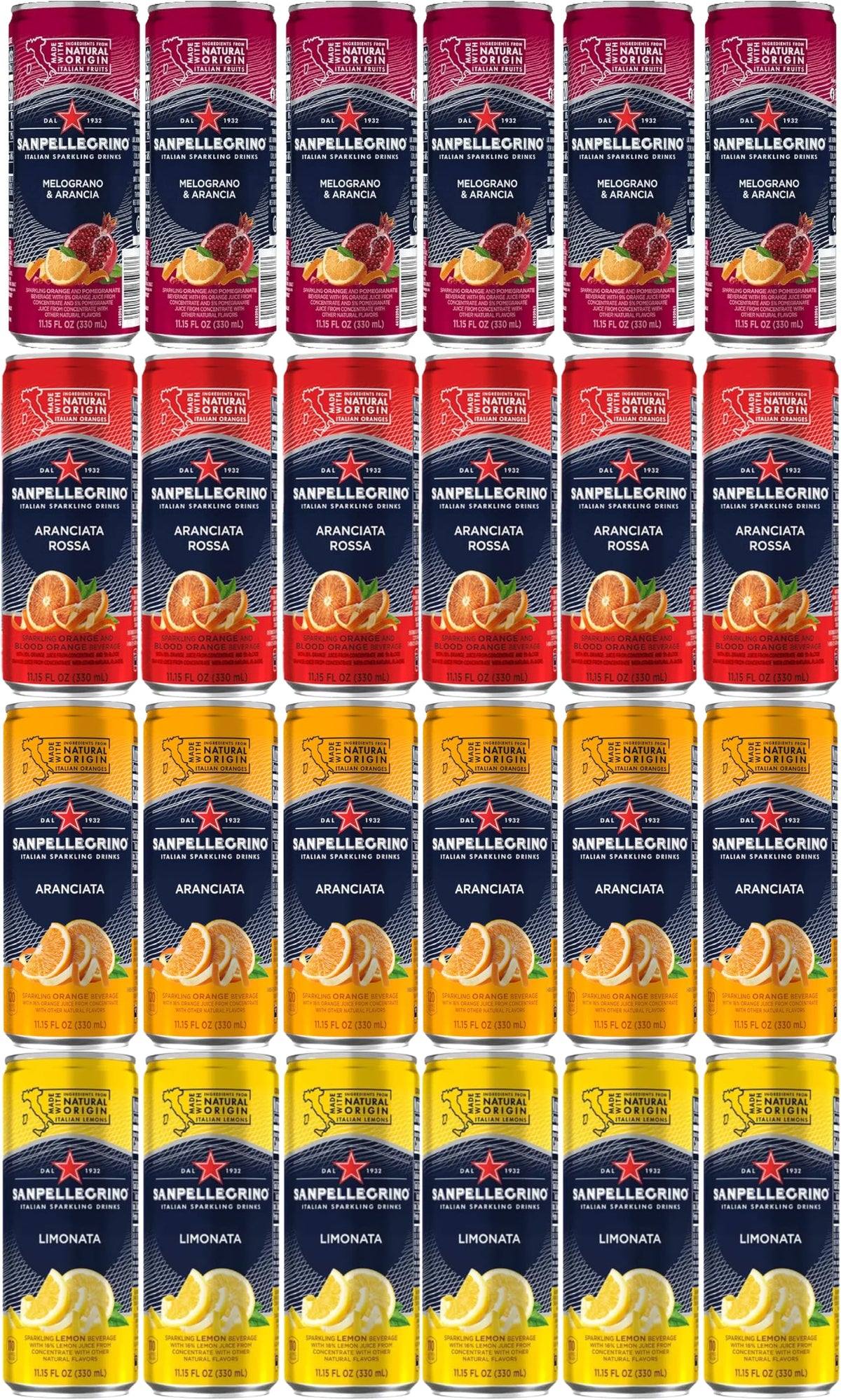 Sparkling Water Variety 4 Flavors 24 Pack G5386